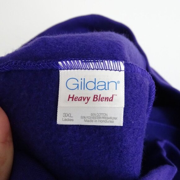 Gildan Heavy Blend Purple Fleece Sweatpant Wide Leg Women Size 3XL Pockets NEW - Picture 6 of 11